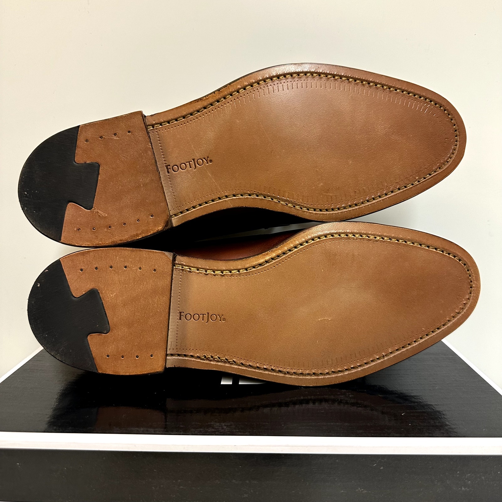 Nib Rancourt & Co. X Footjoy Split Toe Derby Dress Shoe Brown Calf 79206 8 D — image 2 of 8